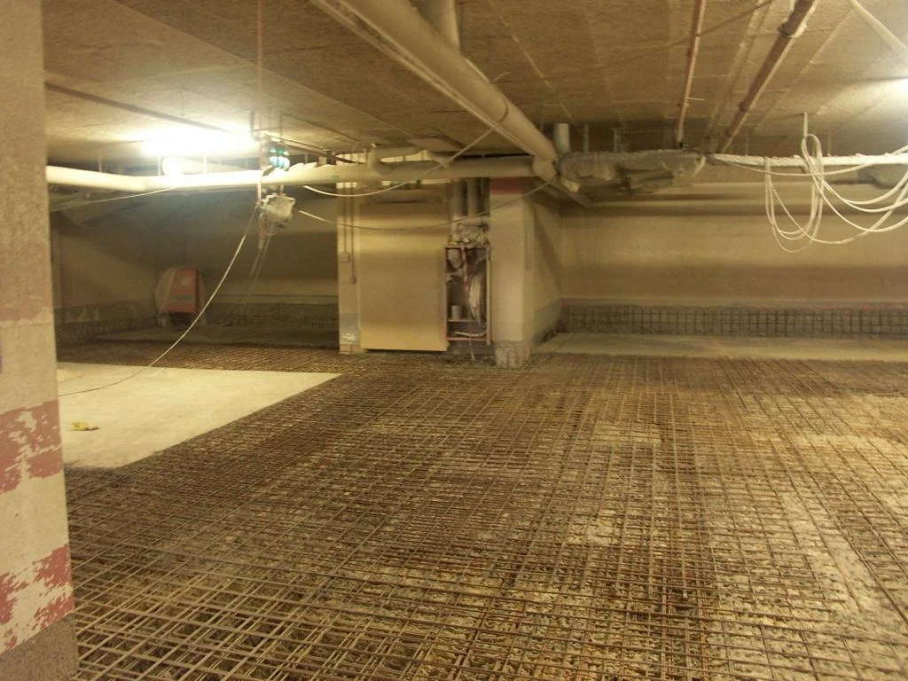 Instandsetzung einer Tiefgarage, erste Ansicht
